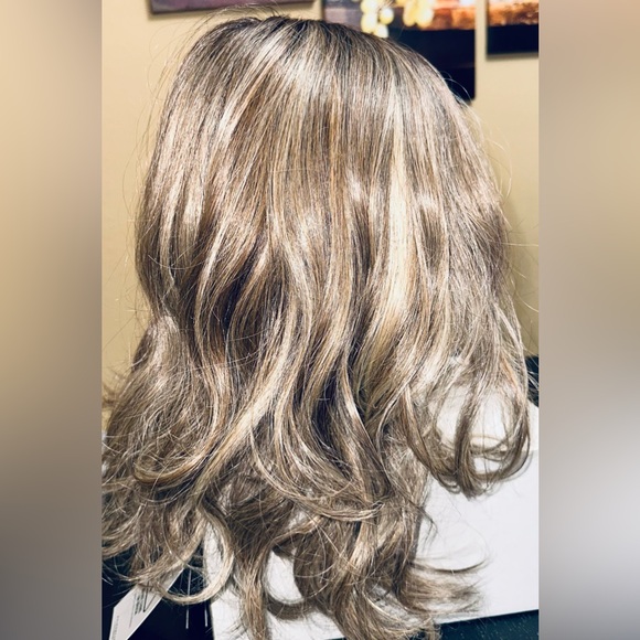 Raquel Welch 14" Wavy Top Billing Top-of-The-Head Hairpiece RL12/22SS Cappuccino - Picture 3 of 16